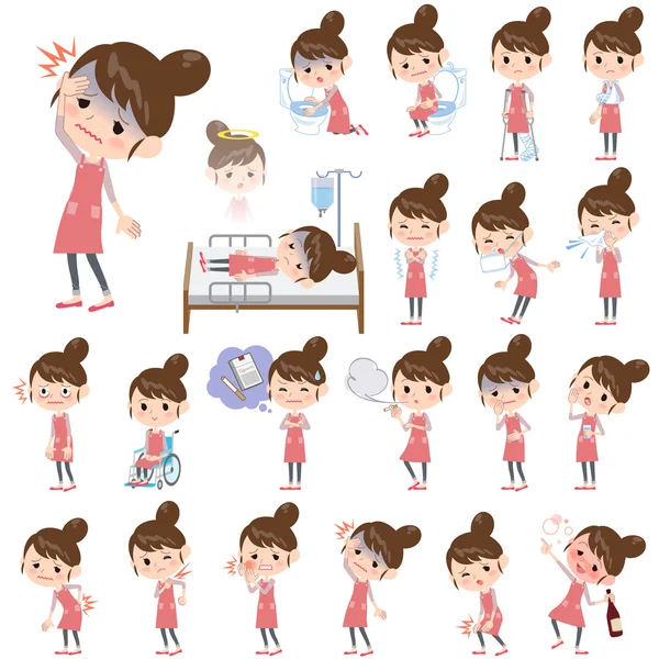 Bale topuz saç önlük anne hastalık hakkında