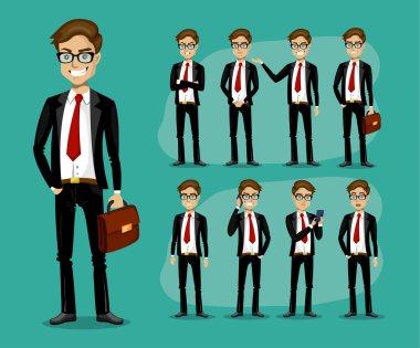 adam bir iş tarzı. dizi pozlar ve duygular