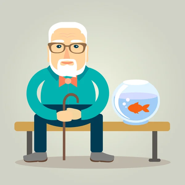 Büyükbaba ve onun goldfish