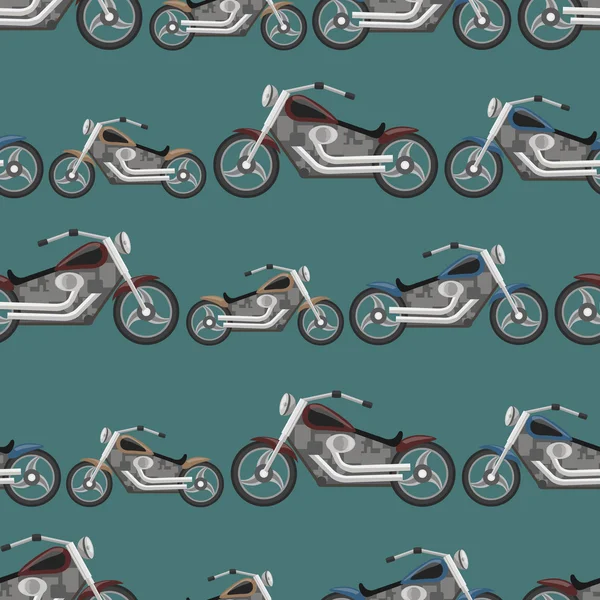 Textura sin costuras con motos frescas — Vector de stock