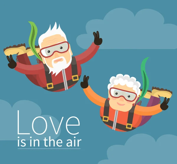 El amor está en el aire — Vector de stock