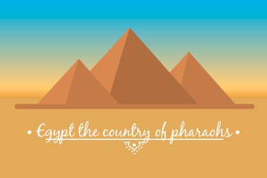 Mısır piramitleri peyzaj