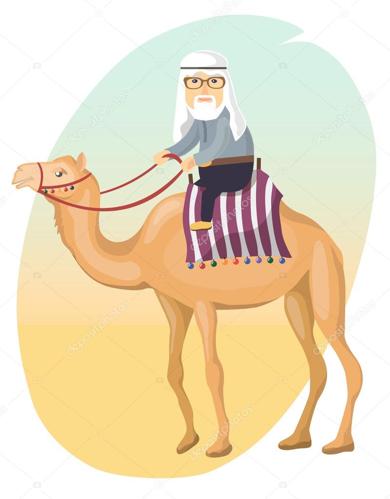 Bedouin on a camel