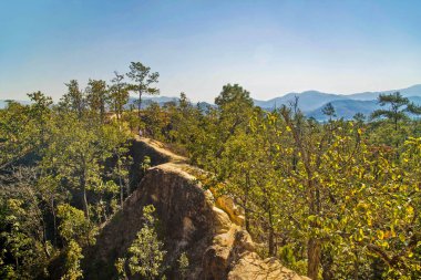 Pai Canyon, Mae Hong Son Bölgesi, Kuzey Thaland.