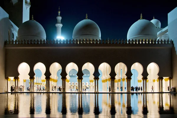 Berühmte Scheich Zayed Moschee Abu Dhabi Vereinigte Arabische Emirate — Stockfoto