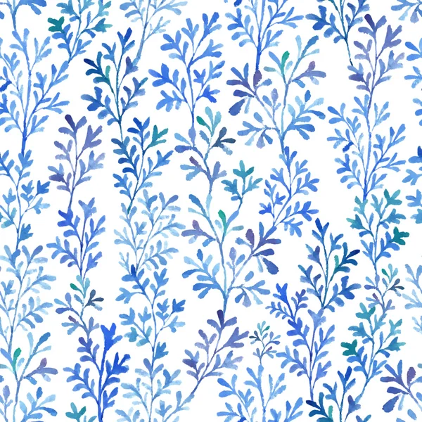 Suluboya mavi flor — Stok Vektör