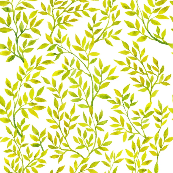 Watercolor green flora — Stock Vector