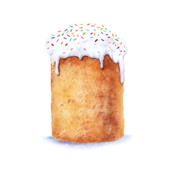 Aquarelle gâteau de Pâques — Image vectorielle
