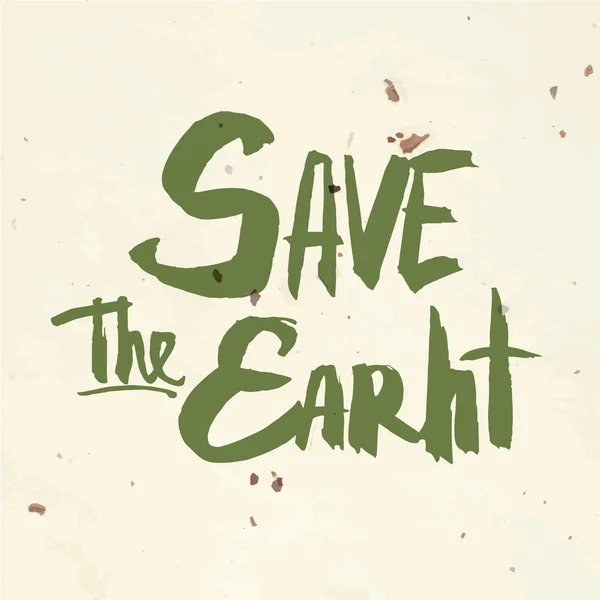 Schriftzug Earth Day — Stockvektor