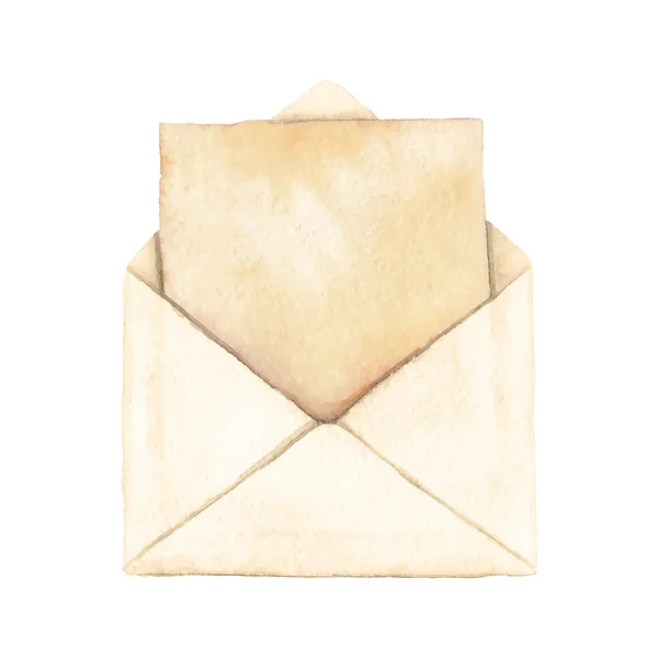 Enveloppe avec une lettre — Image vectorielle