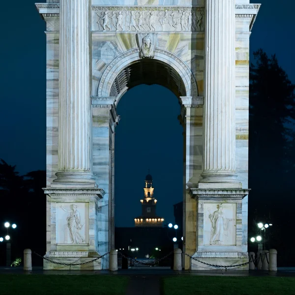 Ora blu a Milano — Foto Stock