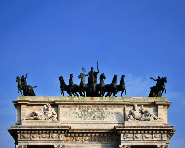 Arco de la Paz en Milán — Foto de Stock