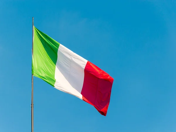 the italian flag waving over a blue sky