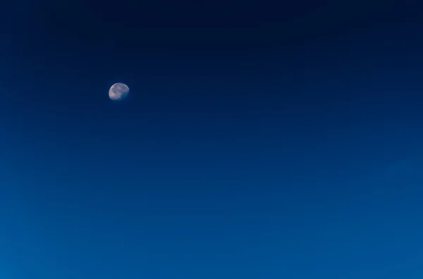 Blue Sky cu Luna — Fotografie, imagine de stoc