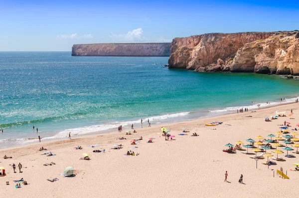 Algarve beach, Portekiz Cennet okyanus yakın