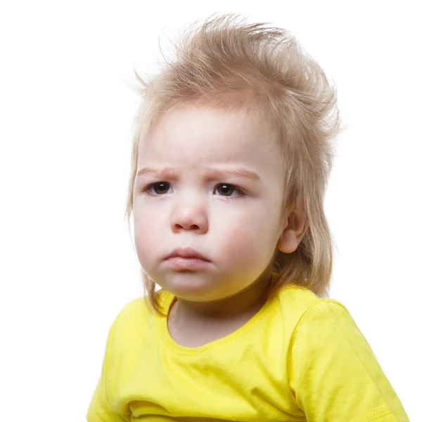 Retrato de bebê chateado — Fotografia de Stock