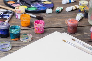 renkli boya, guaj, suluboya