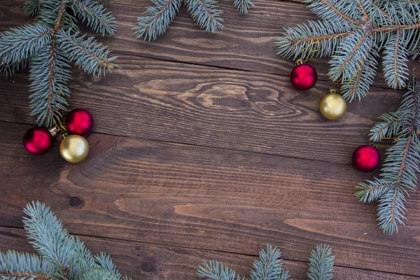 Groene takken van een kerstboom — Stockfoto