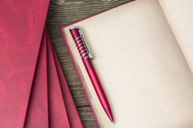 kitap ile kırmızı kalem