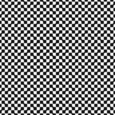 Kusursuz geometrik desen. Soyut şekiller dokuları şekillendirir. Siyah-beyaz arka plan. Tek renkli tasarım. Vektör illüstrasyonu.