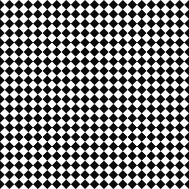 Kusursuz kontrol deseni. Geometrik doku. Siyah-beyaz arka plan. Tek renkli tasarım. Vektör illüstrasyonu.