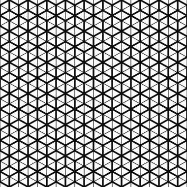 Kusursuz geometrik desen. Küp ızgara dokusu. Siyah-beyaz arka plan. Tek renkli çizgi tasarımı. Vektör illüstrasyonu.