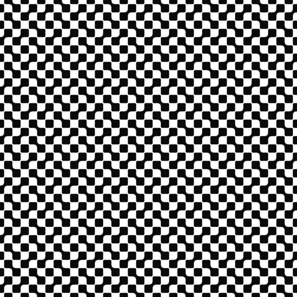 无缝几何图案 抽象形状纹理 黑白相间的背景单色设计 矢量说明 — 图库矢量图片