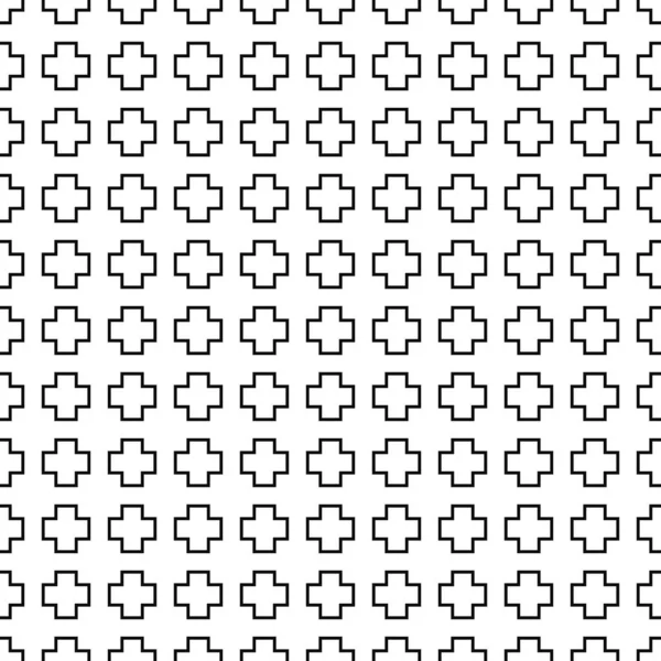 Padrão Geométrico Sem Emenda Textura Formas Contorno Cruzado Fundo Preto —  Vetores de Stock