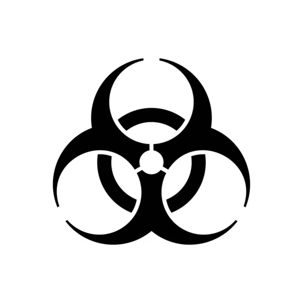 Pictogram Voor Biologisch Gevaar Pictogram Biohazard Symbool Geïsoleerd Een Witte Rechtenvrije Stockillustraties