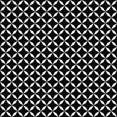 Kusursuz desen. Geometrik doku. Siyah-beyaz arka plan. Tek renkli tasarım. Vektör illüstrasyonu.