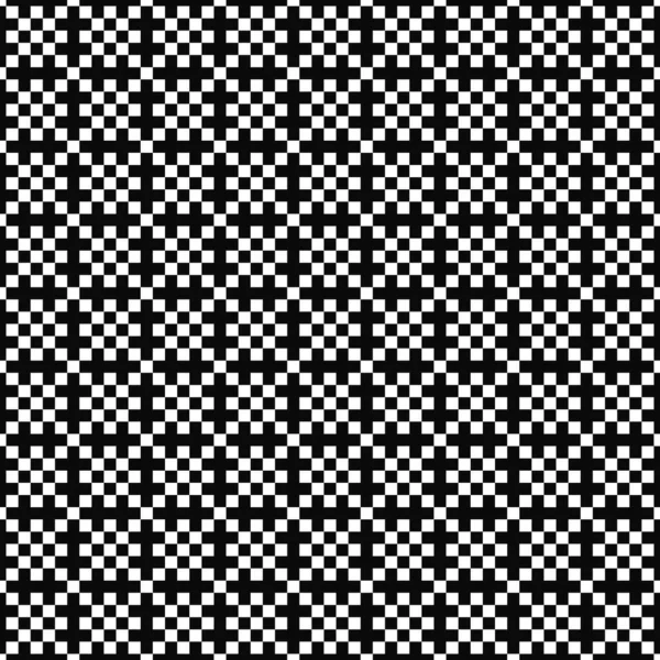 Nahtlose Geometrische Muster Einfache Textur Von Quadraten Schwarz Weißer Hintergrund — Stockvektor