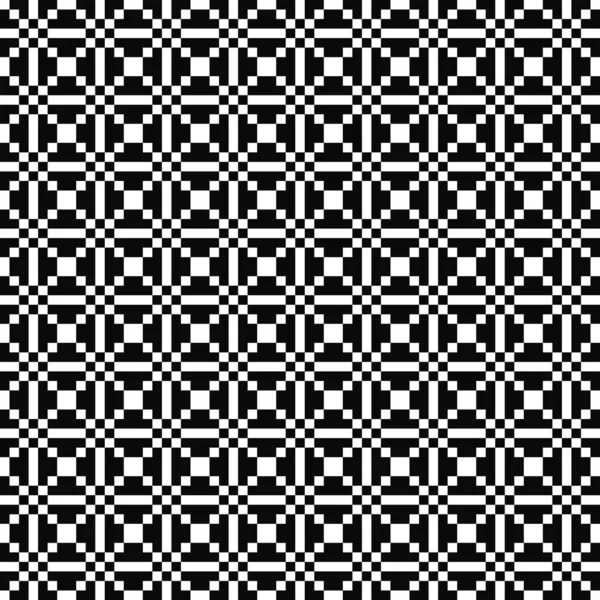 Nahtlose Geometrische Muster Einfache Textur Von Quadraten Schwarz Weißer Hintergrund — Stockvektor