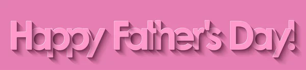 Joyeuse Fête Des Pères Lettrage Rose Sur Fond Rose Illustration — Image vectorielle