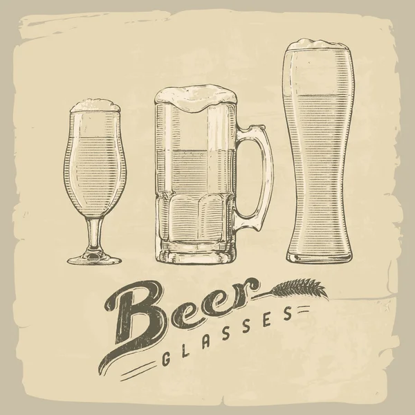 Lunettes de bière — Image vectorielle