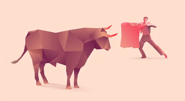 Corridas de toros — Vector de stock