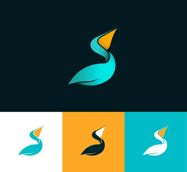 Pelican logo — Stock Photo, Image