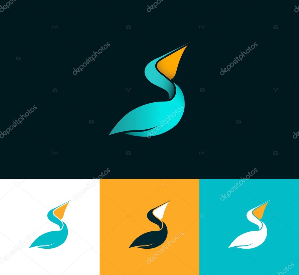 Pelican logo variants symbol