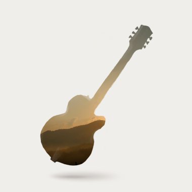 elektro gitar siluet