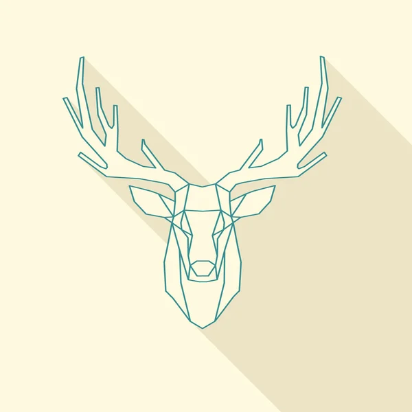 Marco de ciervo — Vector de stock