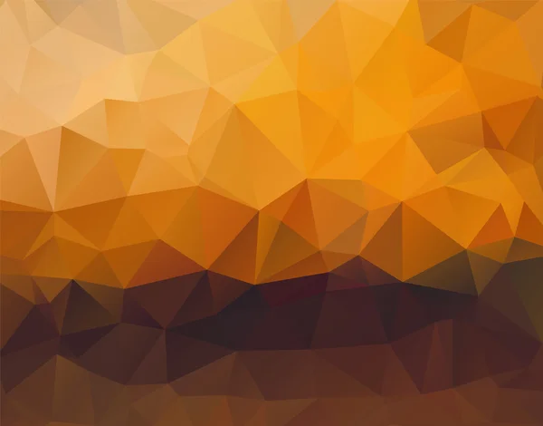Polygon background sunset horizontal — Stock Vector