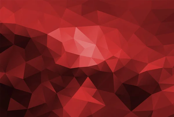 Polygon background dark red — Stock Vector