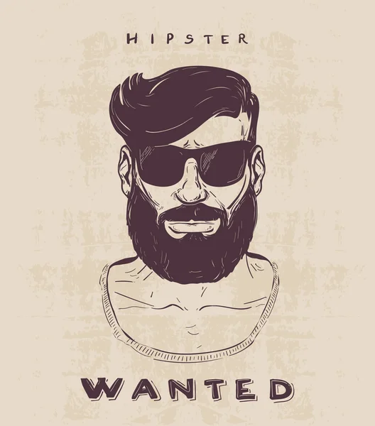 Hipster. — Vector de stock