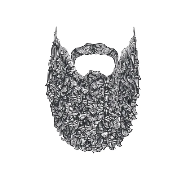 Длинная борода — стоковый вектор