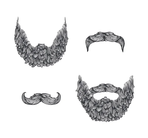 Barba set — Vettoriale Stock