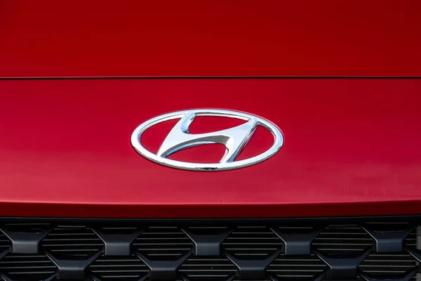 Hyundai Kona Ist Ein Subkompaktes Fünftüriges Crossover Suv Des Südkoreanischen — Stockfoto