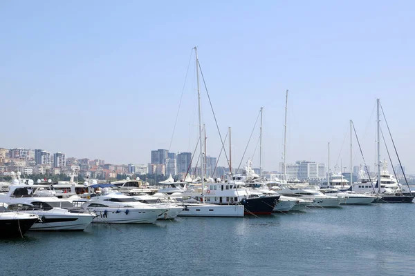 Yacht Club Marina Long View Boats Yachts Marina — Stock Photo, Image