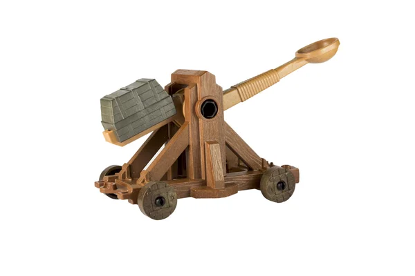 An ancient Norman Catapult toy — Stock Photo, Image