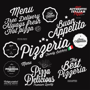 Pizza etiketleri ve rozetleri