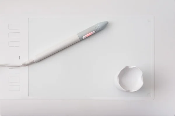 White Pen graphics tablet — Stock Photo, Image