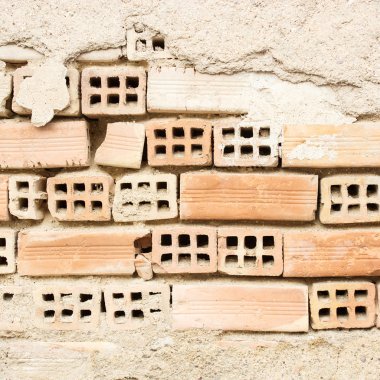 hasarlı tuğla duvar arka plan 